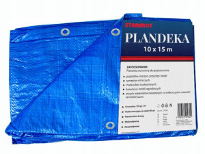Plandeka Ochronna Gruba 8mx10m Niebieska 50gr