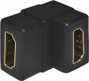 Łączenie beczka adapter kątowy HDMI F/F Pentagram