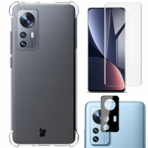 Etui + 2x folia + obiektyw Bizon do Xiaomi 12/12x