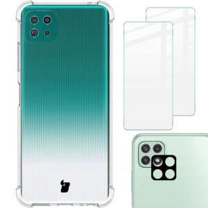 Etui + 2x szkło + aparat Bizon do Galaxy A22 5G