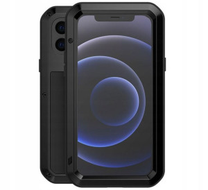 Etui + szkło do iPhone 12, pokrowiec LOVE MEI case