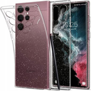 Etui Spigen do Galaxy S22 Ultra, cover z brokatem