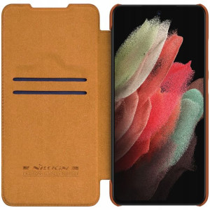 Etui z klapką do Galaxy S21 FE, pokrowiec, Nillkin