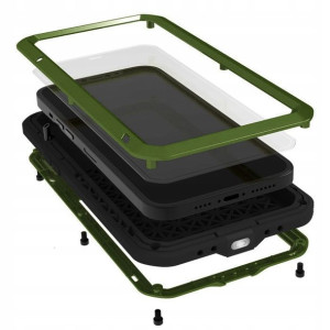 Pancerne etui do iPhone 13 Pro Max LoveMei + szkło