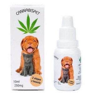 Olejek Konopny dla zwierząt CANNABISPET 2,5% CBD