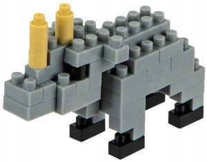 Toi-Toys ANIMAL MINI BLOCKS mini klocki NOSOROŻEC 53 el.