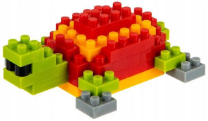 Toi-Toys ANIMAL MINI BLOCKS mini klocki ŻÓŁW 36 el.