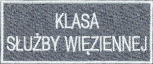 KLASA MUNDUROWA Służby Więziennej NASZYWKA 1830R