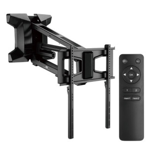 Uchwyt elektryczny do TV nad kominek Maclean, max VESA 600x400, pilot wifi,