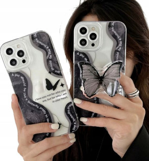 Etui MOTYL UCHWYT Clear do Samsung Galaxy A42