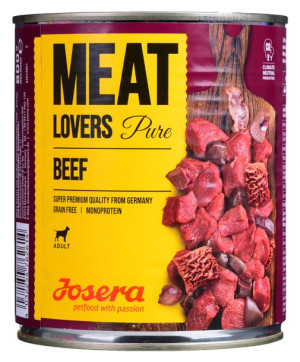 Josera Meatlovers Pure Wołowina karma mokra dla psów 800g