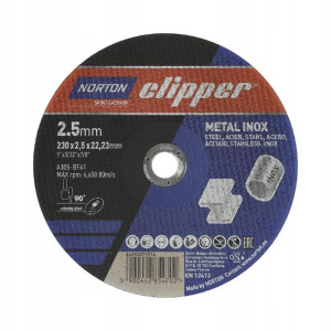 Tarcza Do Cięcia 230x2,5x22.2 Metal Inox Norton