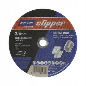 Tarcza Do Cięcia 230x2,5x22.2 Metal Inox Norton
