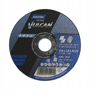 Tarcza Do Cięcia Metalu Norton Vulcan 125*2,0 Inox