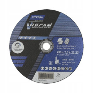 Tarcza Do Cięcia Metalu Norton Vulcan 230*2,5