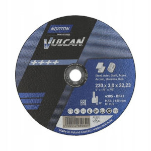 Tarcza Do Cięcia Metalu Norton Vulcan 230*3,0 Inox