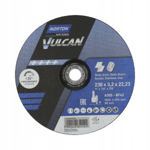 Tarcza Do Cięcia Metalu Norton Vulcan 230*3,2