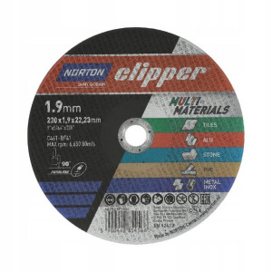 Tarcza Do Cięcia Multi Norton Clipper 230*1,9*22,2