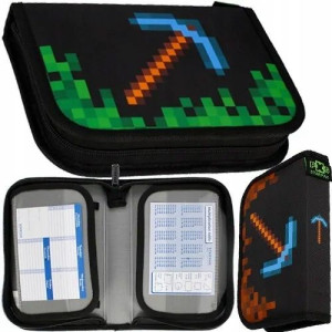 Piórnik Z Wyposażeniem Kilof Dla Fana Minecraft