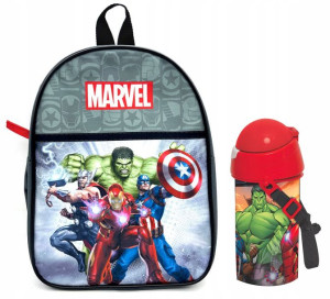 Marvel Avengers Plecak + Bidon Z Paskiem
