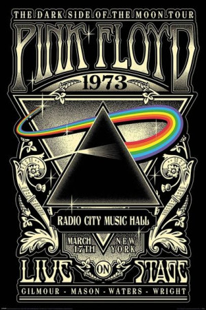 Plakat Pink Floyd 1973 61x91,5cm