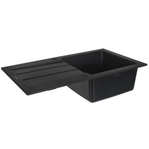 Zlewozmywak granitowy jednokomorowy z ociekaczem MAIDSINKS 76x44 1B 1D volc