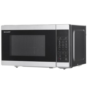 Kuchenka mikrofalowa SHARP YC-MG02E-S (800W  20l  kolor srebrny)
