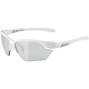 ALPINA Okulary na rower TWIST FIVE HR S V  białe szkło czarne S1-3 FOGSTOP