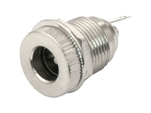 Gniazdo dc 2,1/5,5 metal przykręcane