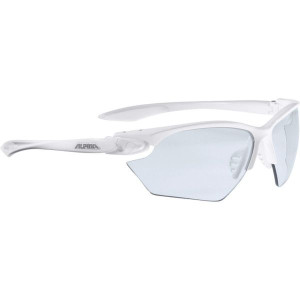 ALPINA Okulary na rower TWIST FOUR V S  białe szkło czarne S1-3 FOGSTOP