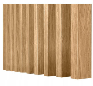 Lamele ścienne dąb naturalny 3D zestaw 12szt