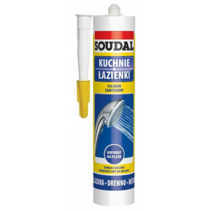 SOUDAL KUCHNIE ŁAZIENKI silikon sanitarny czarny 280ml
