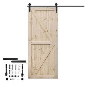 Drzwi przesuwne drewniane z systemem przesuwnym Loft, komplet 100x202, 210
