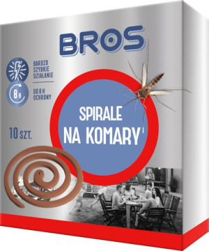 BROS Spirala owadobójcza na komary 10 szt.