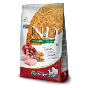 Farmina N&D Ancestral Grain Dog Chicken, Spelt, Oats and Pomegranate Adult