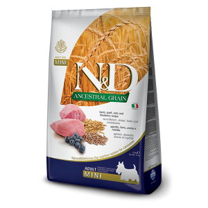 Farmina N&D Ancestral Grain Dog Lamb, Spelt, Oats And Blueberry Adult Mini