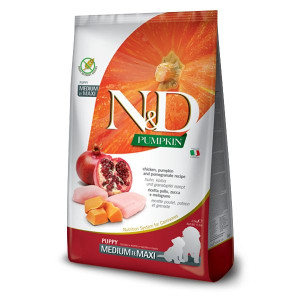 Farmina N&D Dog Chicken Pumpkin & Pomegranate Puppy Medium Maxi Karma Dla S