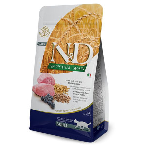 Farmina N&D Ancestral Grain Cat Lamb, Spelt, Oats And Blueberry Adult Karma