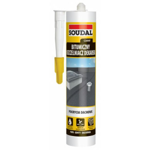 SOUDAL POKRYCIA DACHOWE bitumiczny uszczelniacz dekarski czarny 280ml(4370)
