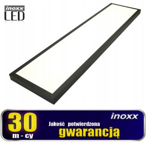 Panel led sufitowy 120x30 48w lampa slim kaseton 6000k zimny+ ramka natynko