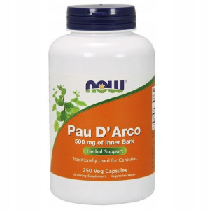 Now Foods Pau D'Arco 500mg Trawienie 100 kapsułek