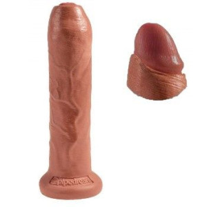 Dildo z przyssawką Ruchoma Skóra 17,8 cm King Cock