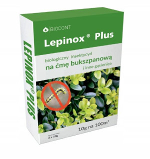 BIOCONT Lepinox Plus 3x10g do zwalczania ćmy bukszpanowej