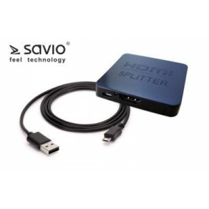 Savio HDMI Splitter 1x2 Full HD 4K CL-93