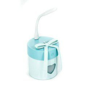 Ultradźwiękowy nawilżacz powietrza z lampką aromaterapia kolor niebieski
