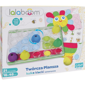 Sensoryczne kulko klocki dla dzieci TWÓRCZA PLANSZA LALABOOM