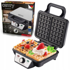 Opiekacz Gofrownica 2 Chrupiące Gofry Xxl 1600w