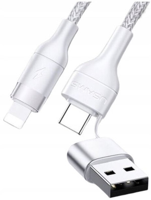Kabel USAMS USB/USB-C na iPhone 30W 1,2m oplot