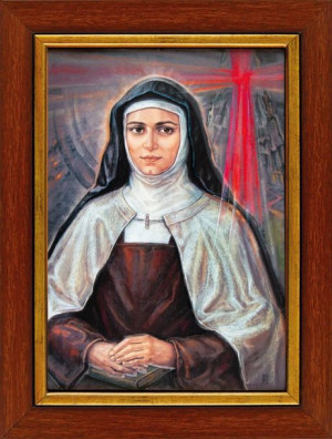 Święta Edyta Stein - Ceramika żywiczna w ramce
