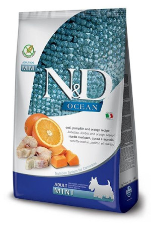 Farmina N&D Ocean Dog sucha karma z dorszem dla psów dorosłych ras małych 7